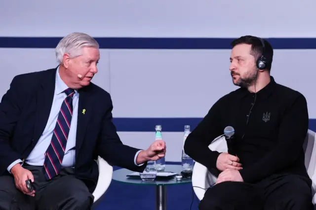 Ліндсі Грем обговорює санкції проти Росії з президентом Зеленським