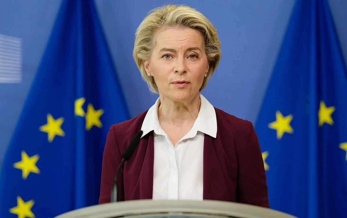 Урсула фон дер Ляєн на прес-конференції Єврокомісії щодо рішення МОК