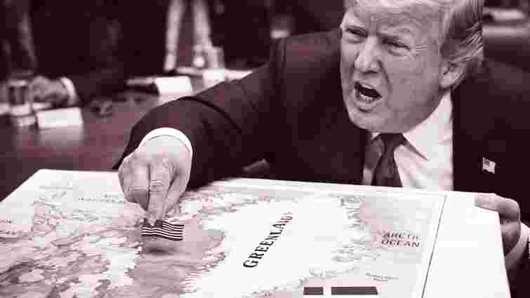 Дональд Трамп ставить прапор США на карту Гренландії