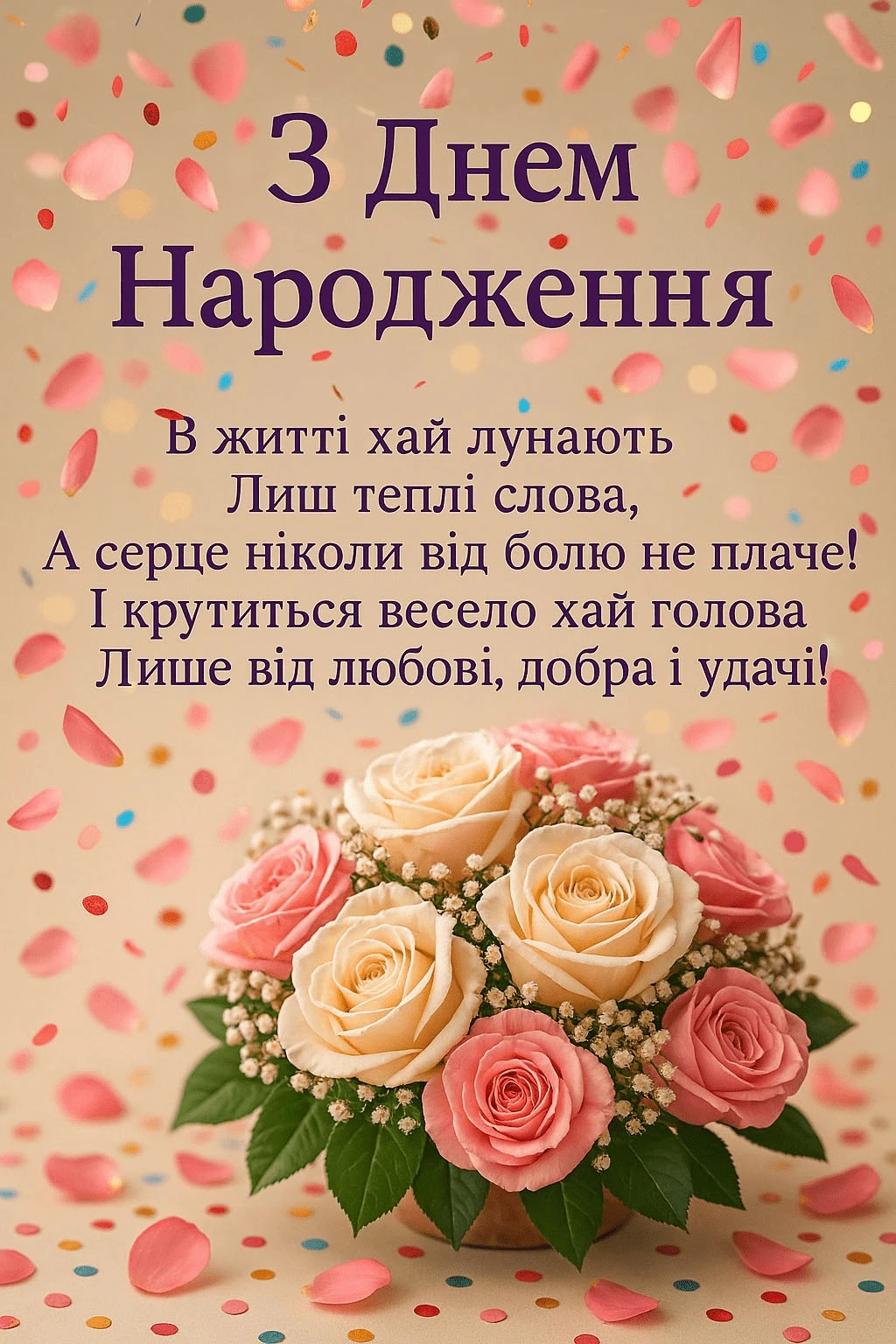 Нехай все задумане збудеться: щирі слова для рідних і друзів