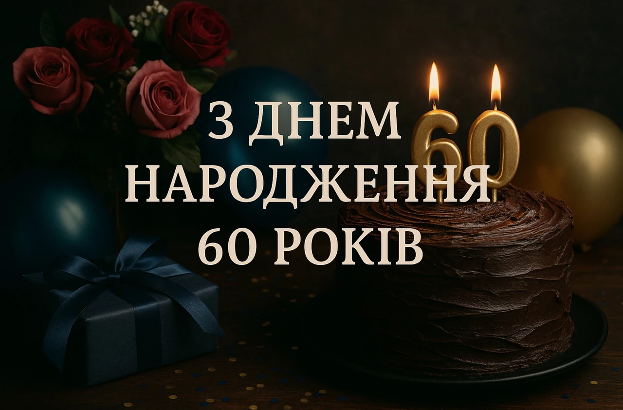 Привітання чоловікові на 60 років від дружини: щирі слова